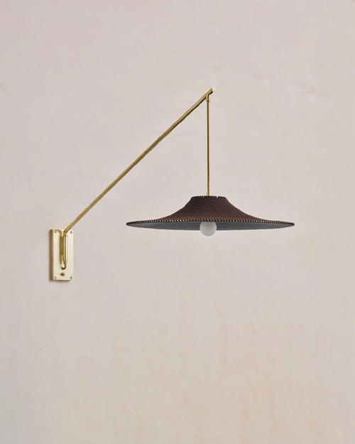 Current Collection - Double Cloth Simple Shade 01 - Long Wall Light